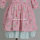 Boutique girls pink green cotton floral dress